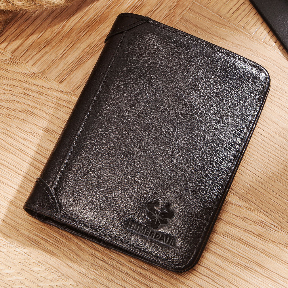 남성용 정품 가죽 지갑, RFID 차단 카드홀더 ID  - Luxury Lifestyle Photography 리뷰 및 가격